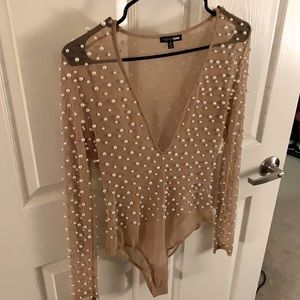 Fashion Nova pearl blouse